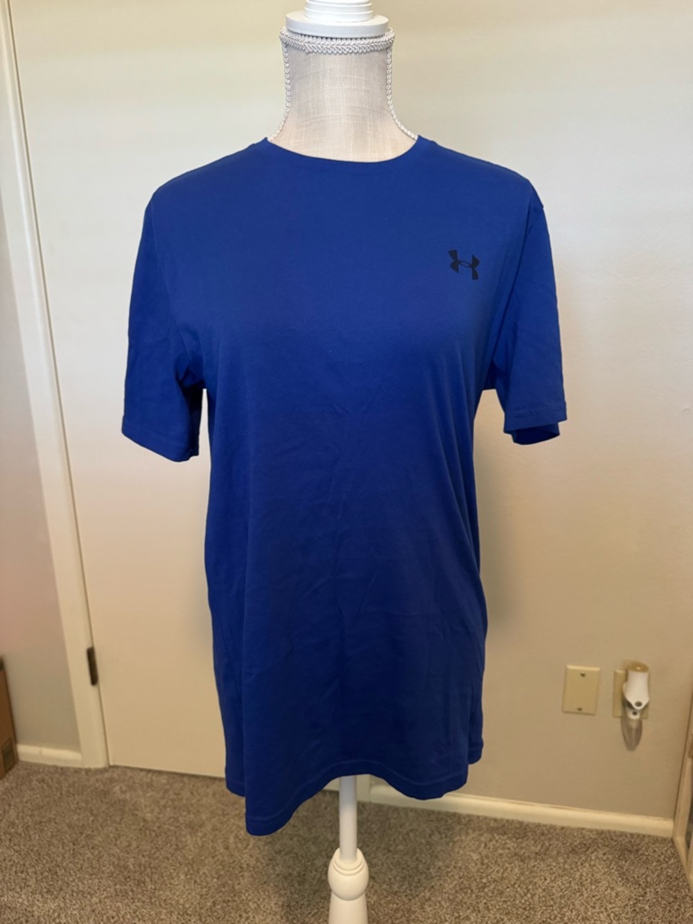 Under Armour Men's Blue Crew Neck Athletic Tee